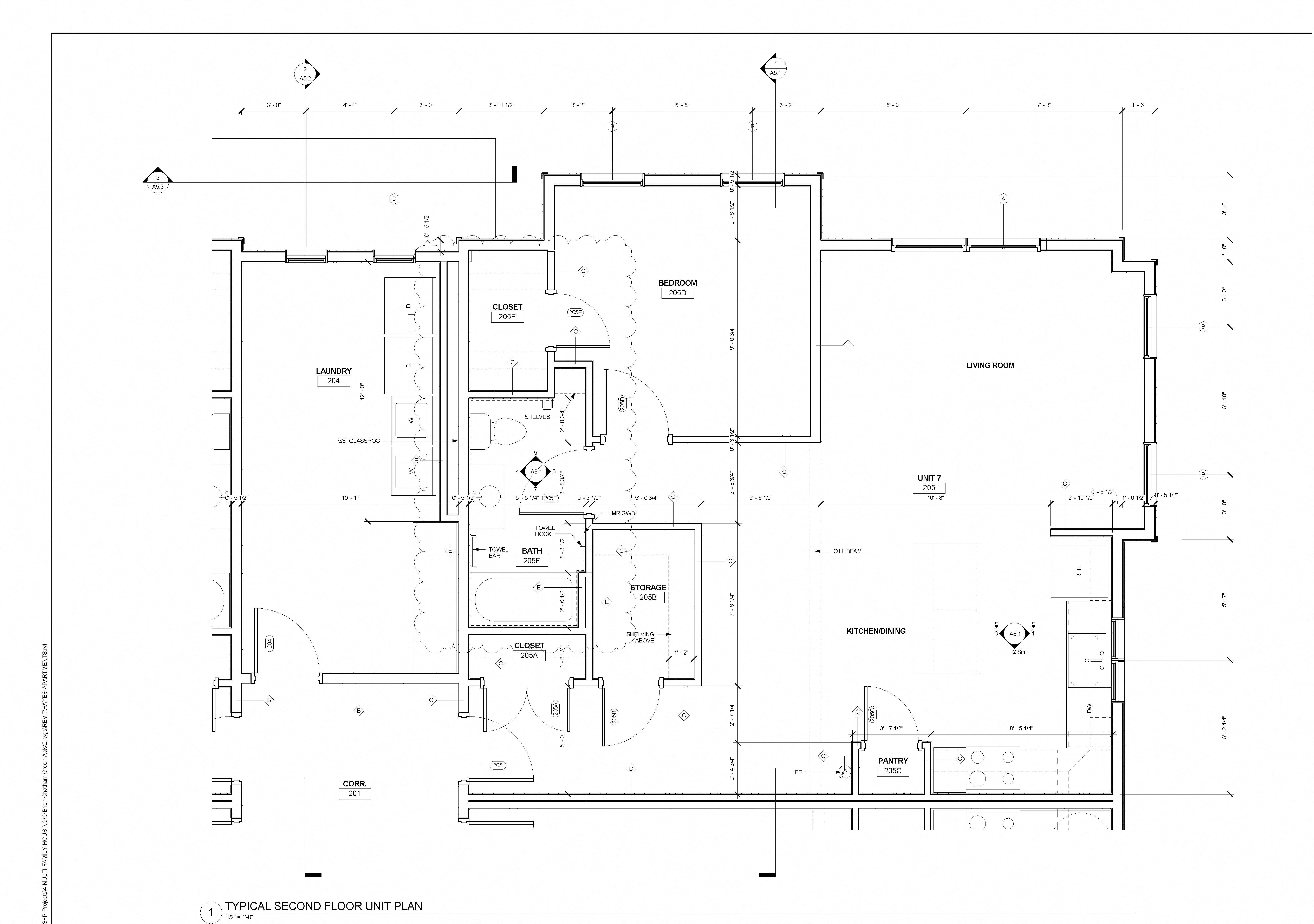 Floor plan for 1 bed, 1 bath, 875 sqft